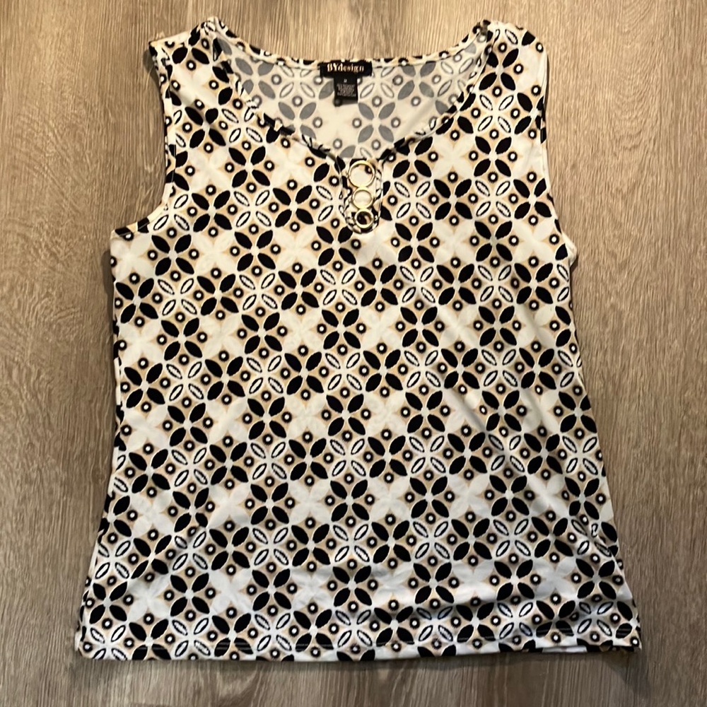 BYdesign Retro Black & Tan Tank Top